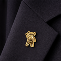 TLC Gold Teddy Pin