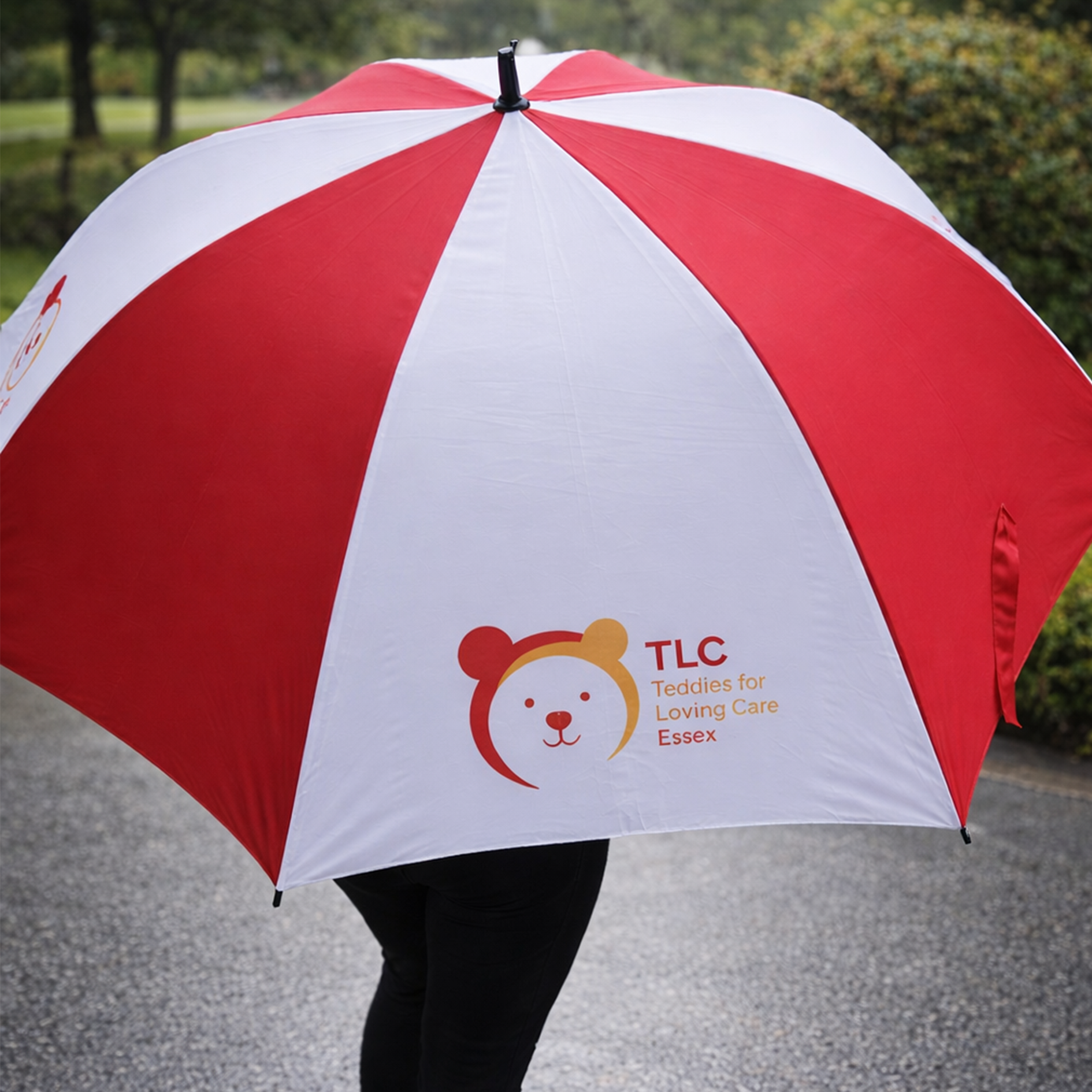 Red & White Golf Umbrella