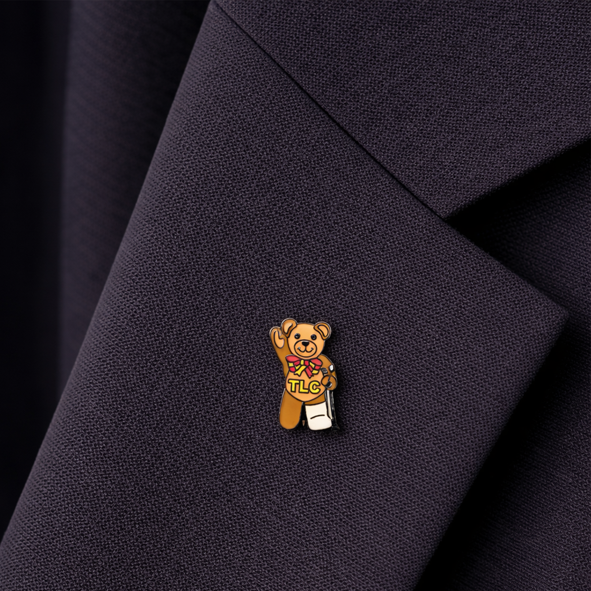 TLC Wounded Teddy Pin