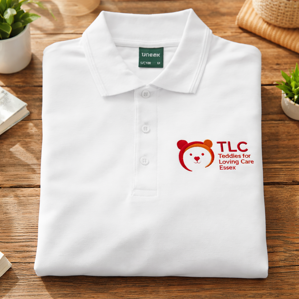 TLC White Polo Shirt