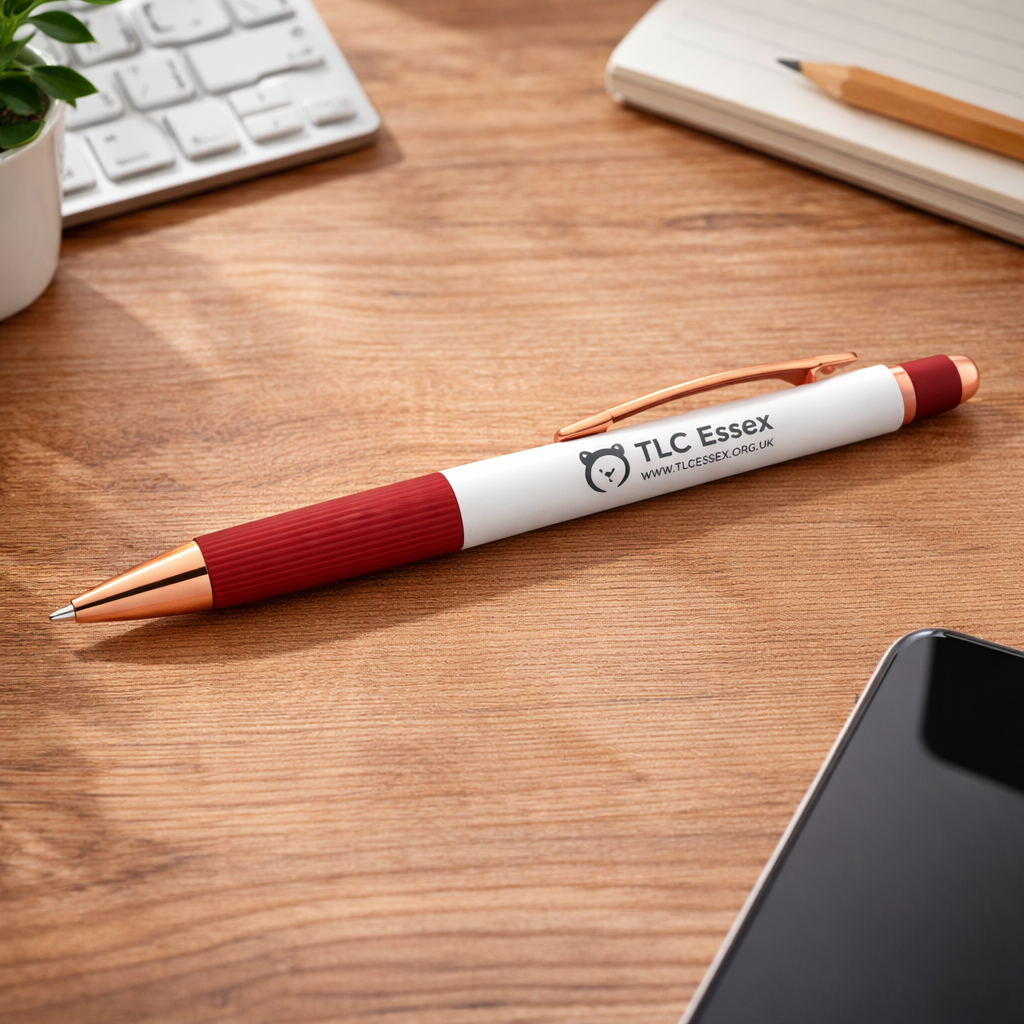 Rose Gold Metal Pen (Red)