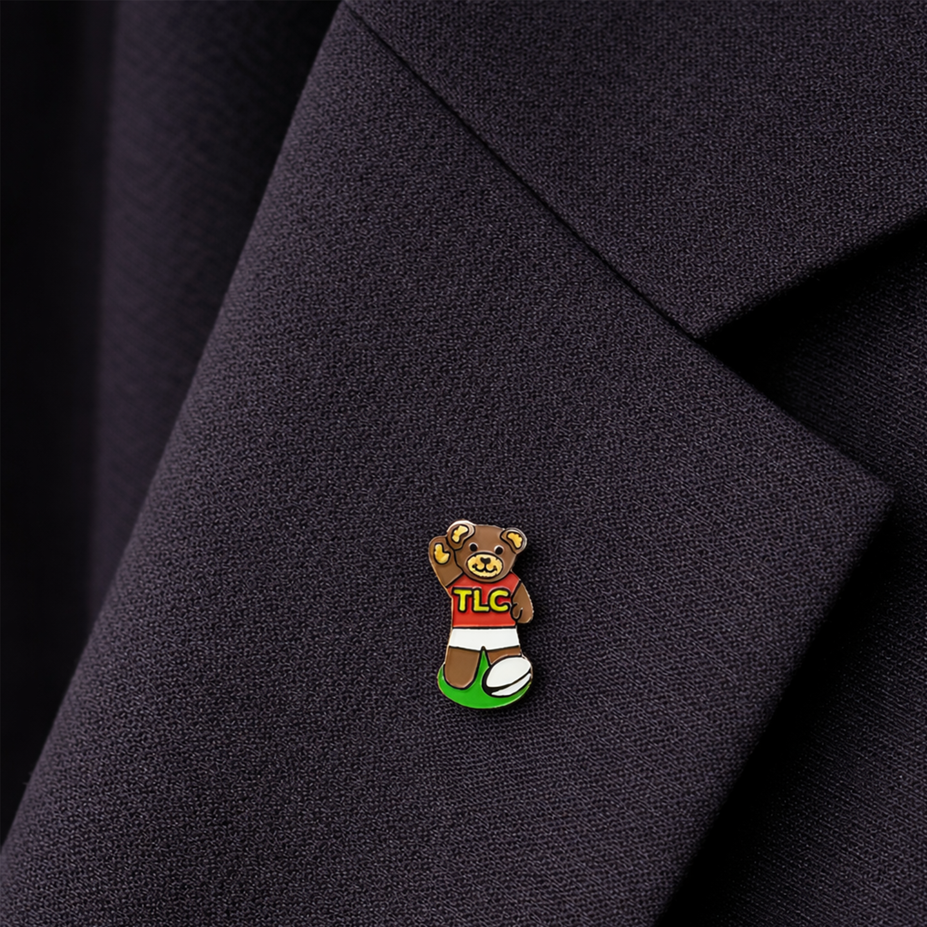 TLC Rugby Teddy Pin