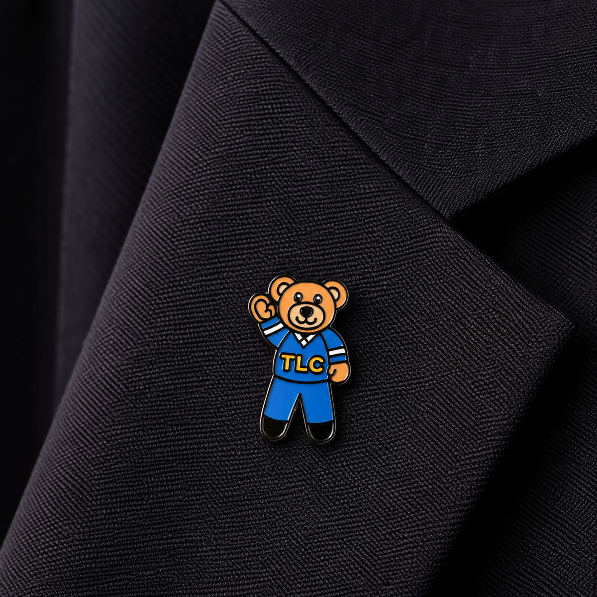 TLC Blue Teddy Pin