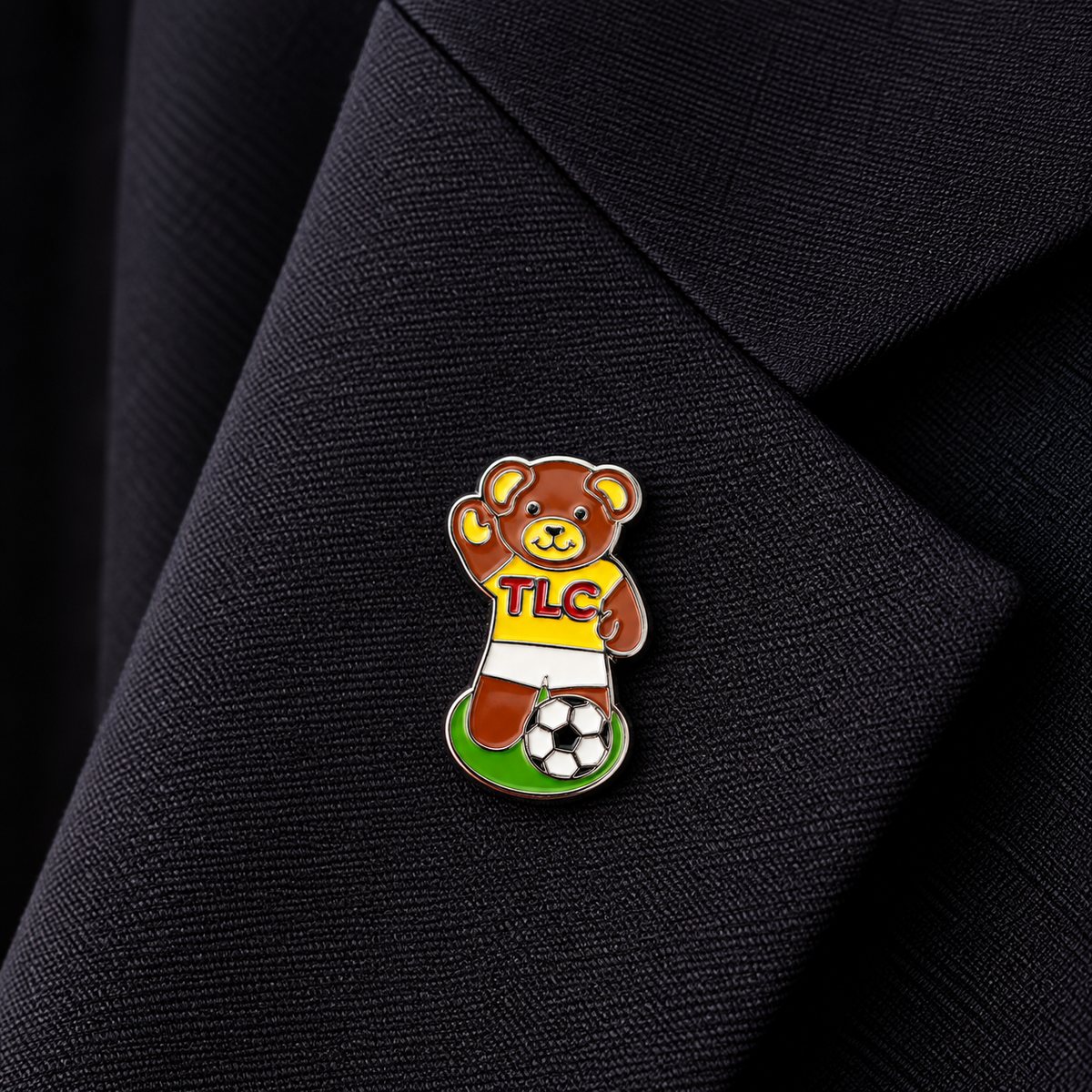 TLC Football Teddy Pin
