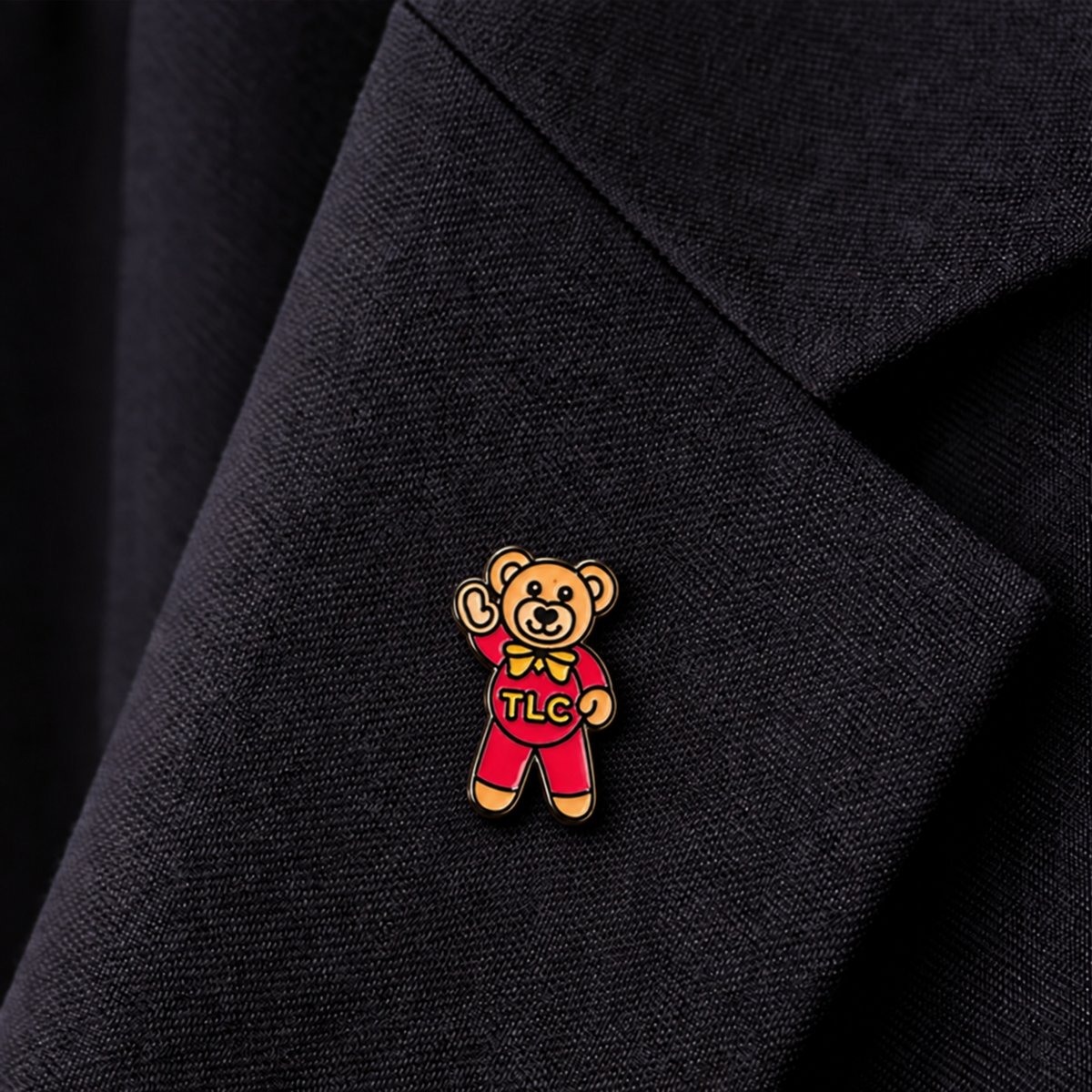 TLC Red Teddy Pin